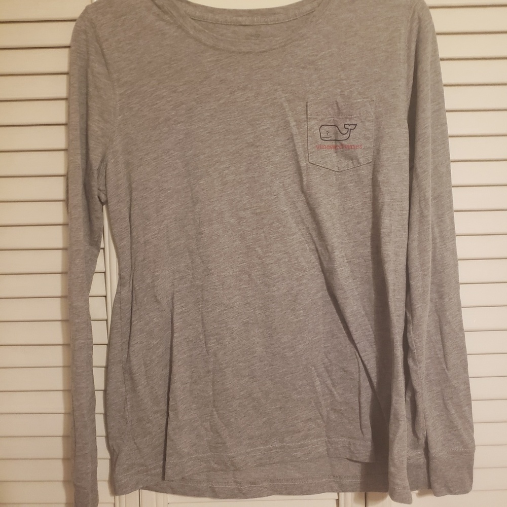 Euc Vineyard vines gray holiday 2016 shirt size m